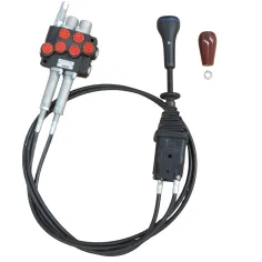 Kit distribuidor hidráulico 3/8" doble efecto 2 sirgas