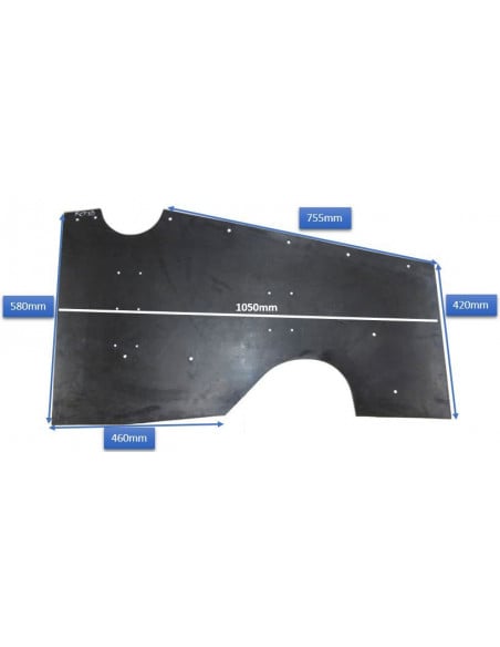 Faldeta máquina almendra cierre tronco Solano delantera