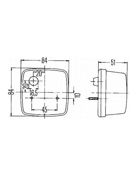 Piloto delantero tractor John Deere posición e Intermitente