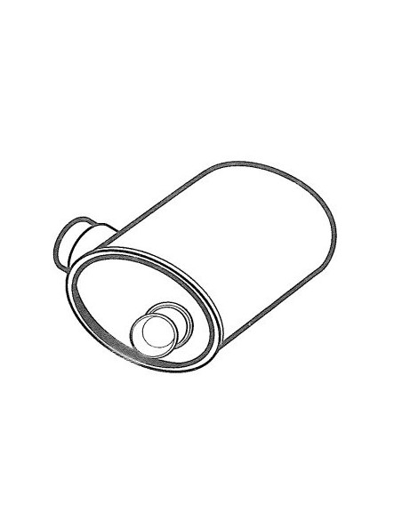 Silencioso para Tractores John Deere para Salida a la Derecha Series 6000 y 6010