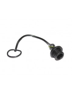 Tapón macho para enchufe hembra 1/2" negro