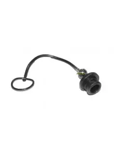 Tapón macho para enchufe hembra 1/2" negro