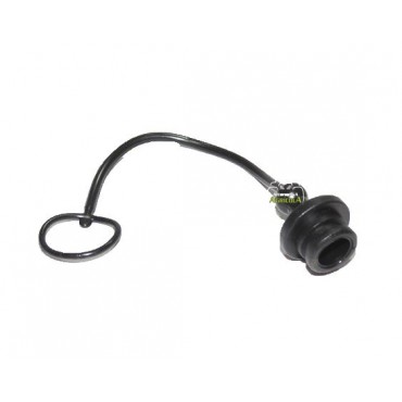 Tapón macho para enchufe hembra 1/2" negro