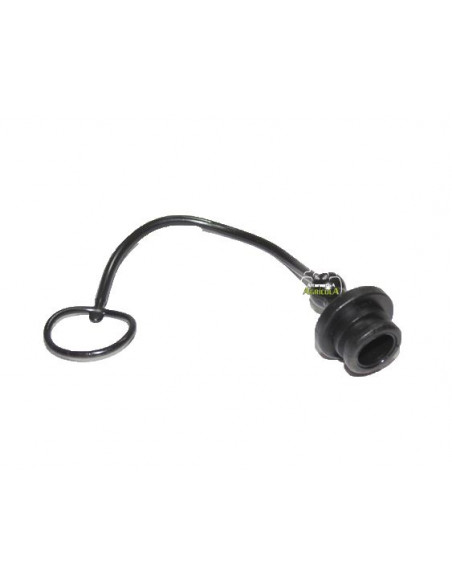 Tapón macho para enchufe hembra 1/2" negro