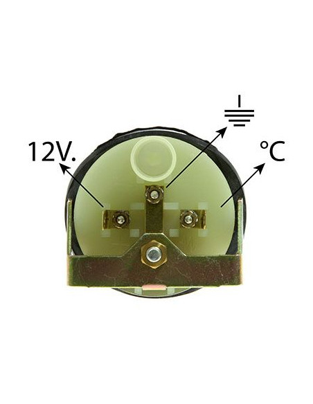 Reloj Indicador de Temperatura tractor Massey Ferguson/Ebro Serie 200 y 300