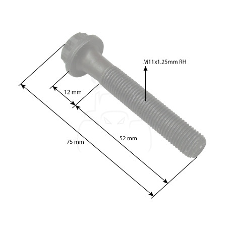 Tornillo de biela m12 x 1.25 - l 64 mm sector agrícola