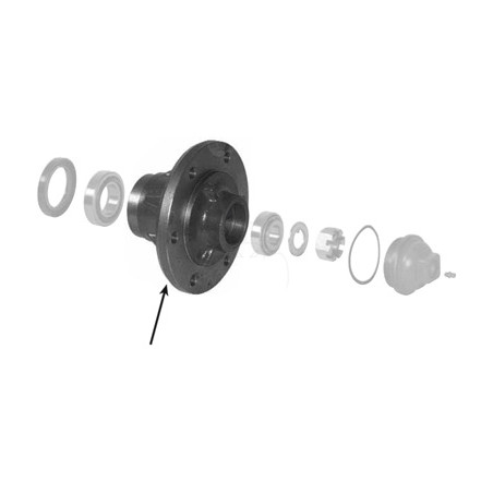 Buje de rueda ø 15 x 96.5 mm x 120 mm sector agrícola