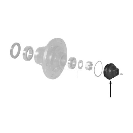 Tapón del buje de rueda ø 64 mm para maquinaria agrícola