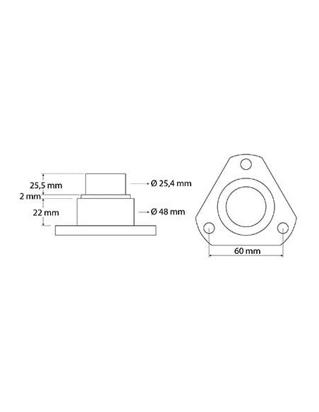 Pivote de giro del rodamiento 25,4 mm (1") John Deere 83946566