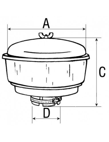 Purificador metálico aire Ø int de 76 mm Verde John Deere AL35357