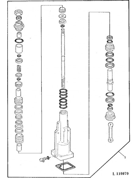 Kit reparación columna dirección Tractores John Deere AT26188