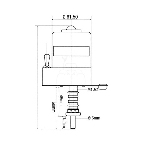 Motor de limpiaparabrisas 12v para maquinaria agrícola