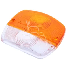 Cristal blanco/naranja -103x114mm -izq./dcha.-pqt de 1 pza