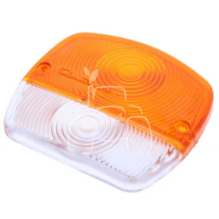 Cristal blanco/naranja -103x114mm -izq./dcha.-pqt de 1 pza