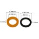 Juego gomas eje flexible barra 25 mm