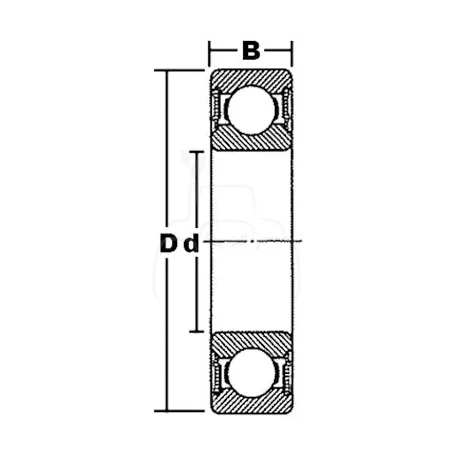 Rodamientos rigidos de bolas - 1 hilera 6203-2rs/c3