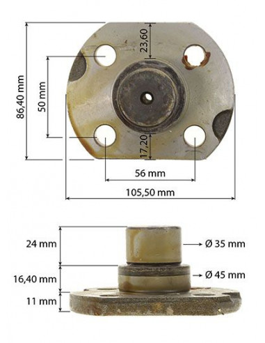 Pivote superior Tractor Fiat Seire TN y Retro