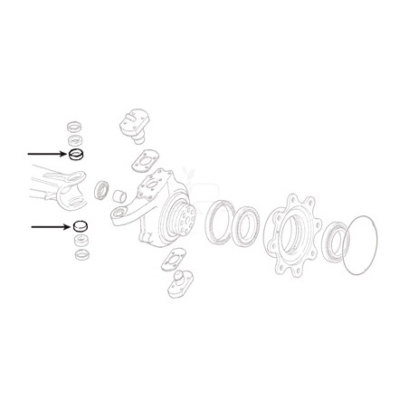 Arandela ø 43 x 61 x 0.9 mm maquinaria agrícola