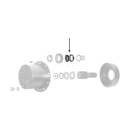 Cono de rodamiento ø 49.7 x 75 x 25 mm repuesto agrícola