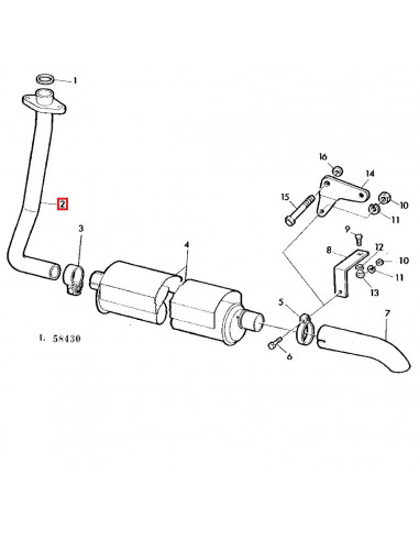 Codo de escape para Tractores John Deere AT20154