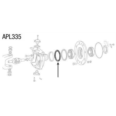 Retén de aceite ø 136.8 x 165 x 13 mm repuesto agrícola
