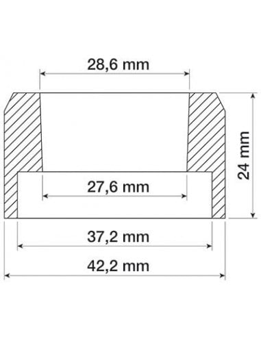 Casquillo porta-retén Tractores CNH eje flexible 25mm