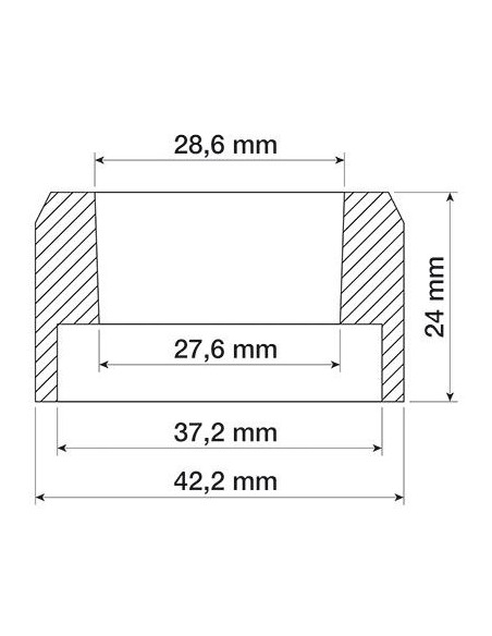 Casquillo porta-retén Tractores CNH eje flexible 25mm