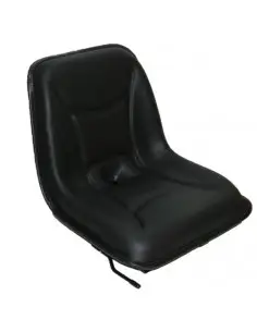 Asiento  cubeta PVC negro con guias railes RM460