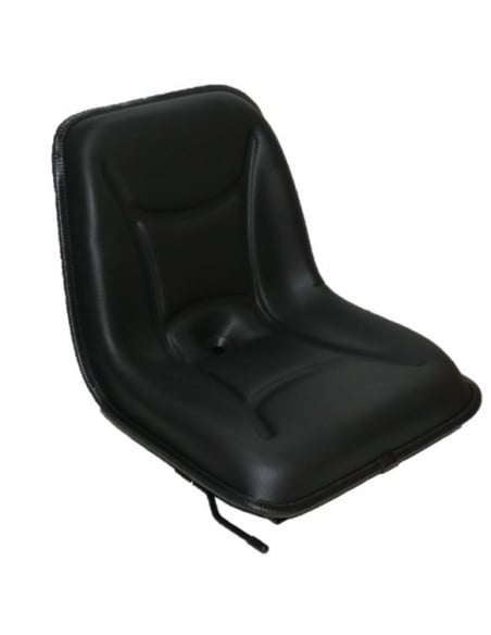 Asiento  cubeta PVC negro con guias railes RM460