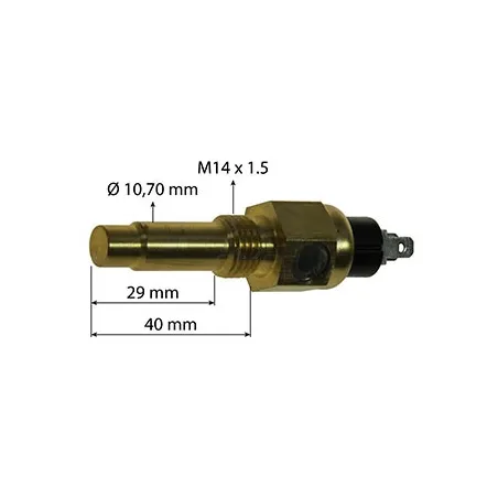 Sensor de temperatura para maquinaria agrícola