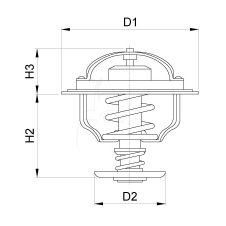 Termostato ø 67 mm - alt. 49.5 mm - 82°c sector agrícola