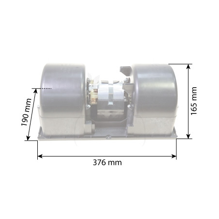 Motor del ventilador doble 12 v maquinaria agrícola
