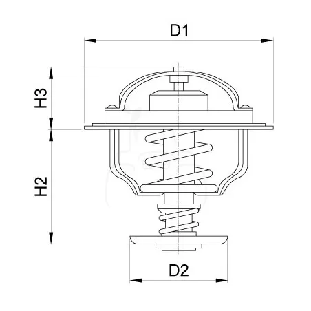 Termostato ø 66.4 mm - alt. 45.3 mm - 82°c sector agrícola