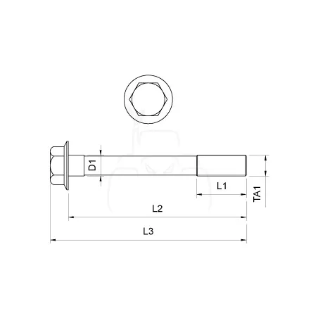 Tornillo de la culata 1/2'' unf - l 103 mm - 10.9