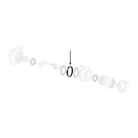 Arandela ø 165 x 170 x 20 mm recambio maquinaria agrícola