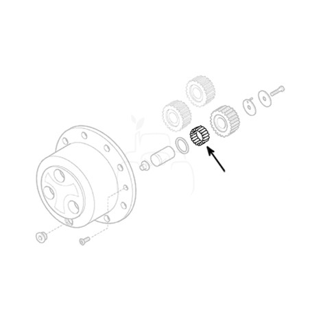 Jgo. de agujas de rodamiento ø 5 mm - l 10 mm - 10 pzs