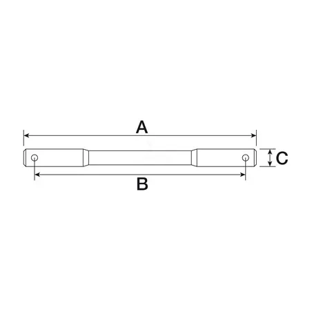 Eje control sensibilidad l 600 mm - ø 23 mm sector agrícola