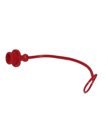 Tapón Macho para Hembra 1/2" Color Rojo