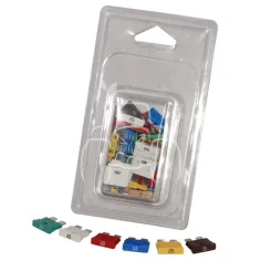 Paquete de fusibles est. clavijas planas 5a - 30a - 35 pzas