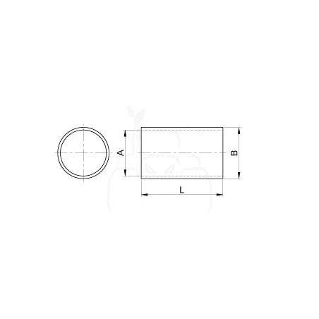 Casquillo reductor cat 1/2 - ø 19.3 x 25.7 x 44 mm