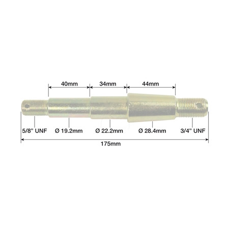 Pasador de implementos ø 19.2 mm - l 175 mm pieza agrícola