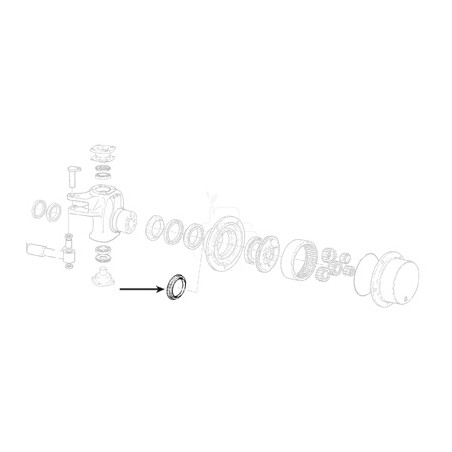 Retén de aceite ø 130 x 156 x 12 mm pieza agrícola