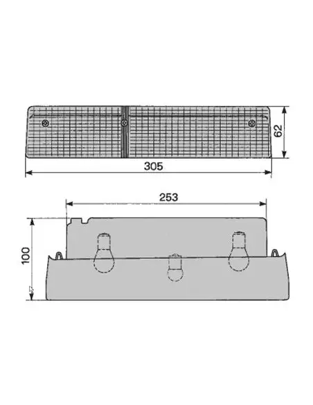 Piloto Faro Trasero Lado Izquierdo Tractores Fiat