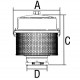 Prefiltro purificador de aire Vortex Ø 96 mm