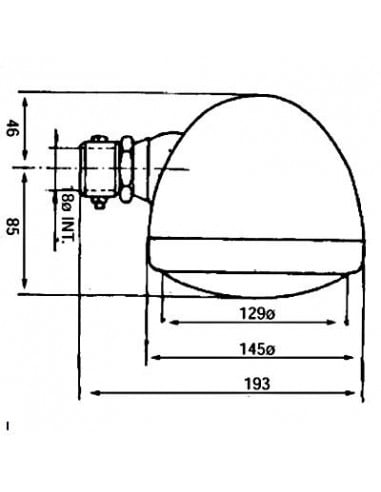 Faro delantero Derecho John Deere Series Antiguas
