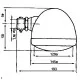 Faro delantero Izquierdo Deutz, Case, Fendt, John Deere Series Antiguas - Ø 130 mm