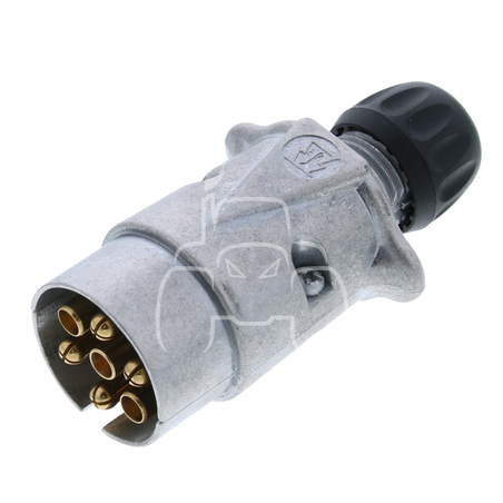 Clavija de aluminio 7 polos