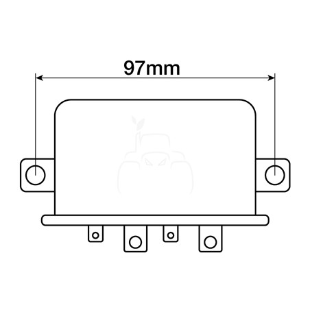 Caja de control del regulador de voltaje