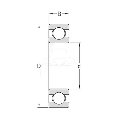 Rodamiento rígido de bolas de una hilera