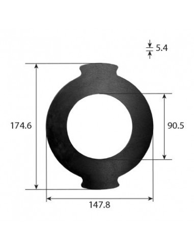 Disco Intermedio tractor Case, Mc Cormick 1341163C3
